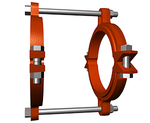 Series 7500 Restraint Harness restrains IPS O.D. (Class) PVC Pipe at PVC Fittings